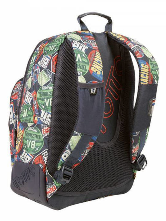Totto Morral Crayola School Bag Backpack Junior High-High School Multicolour with Water Bottle Holder
