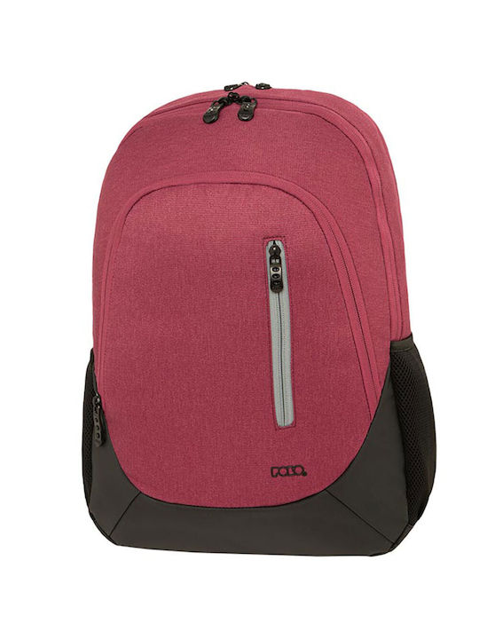 Polo Soothe Schulranzen Rucksack Junior High-High School Rosa mit Flaschenhalter 16Liter 2024