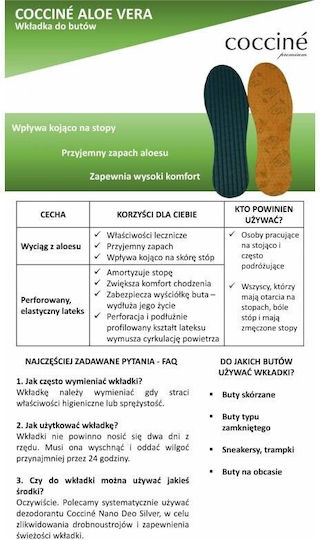 Coccine Ανατομικοί Πάτοι Παπουτσιών 103071/36 2τμχ
