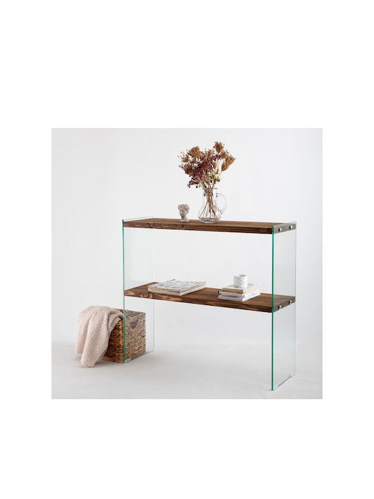 Venedik Konsole pine/transparent L80xB30xH80cm