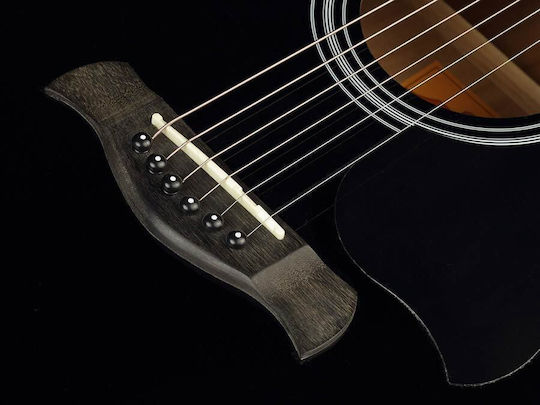 Richwood Ηλεκτροακουστική Κιθάρα RD 12CE Black White / Black