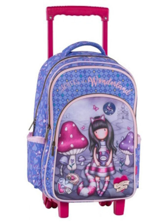 Graffiti Gorjuss School Bag Trolley Kindergarten in Lilac color