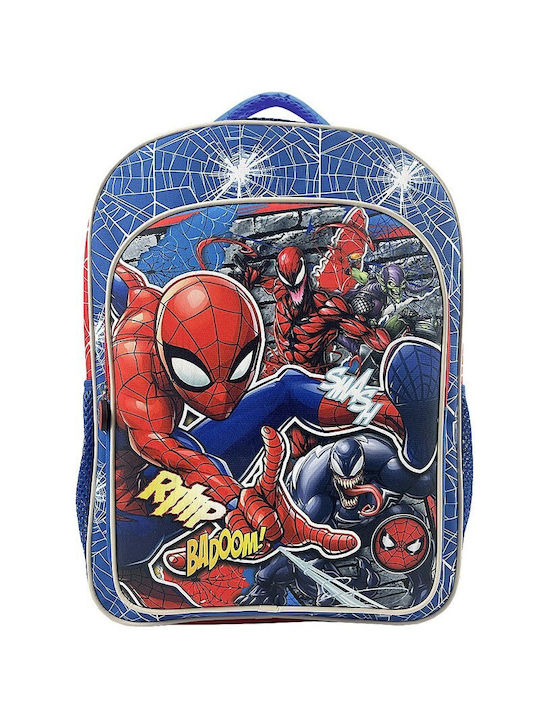 Spiderman School Bag Backpack Elementary, Elementary in Blue color