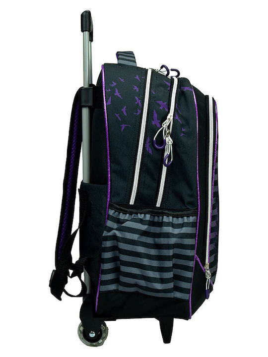 Gim Wednesday Σχολική Τσάντα Τρόλεϊ Δημοτικού Πολύχρωμη με Θήκη για Παγούρι 20lt 2024