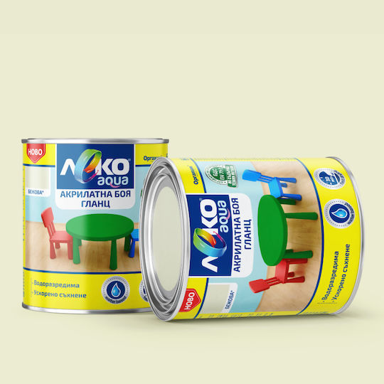 Leko Χρώμα Νερού Aqua 0.7lt Μπεζ Γυαλιστερό