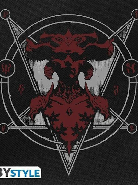 Abysse Diablo IV Lilith Ghiozdan Scoala Primara de Spate Negru cu Husă pentru Sticlă de Apă 18lt