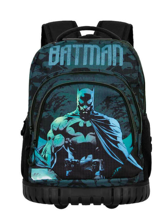 Karactermania Arkham School Bag Trolley Elementary, Elementary Blue with Water Bottle Holder