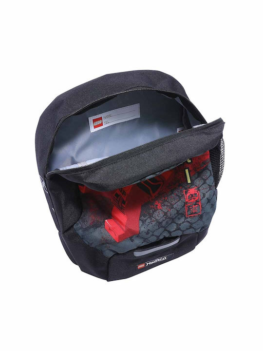 LEGO Ninjago Dragon Master School Bag Backpack Kindergarten Black with Water Bottle Holder 10Liters