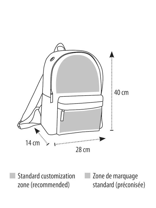 Sol's Rider Burgundische Schulranzen Rucksack für Junior High-High School 15,7l 28 x 14 x 40cm
