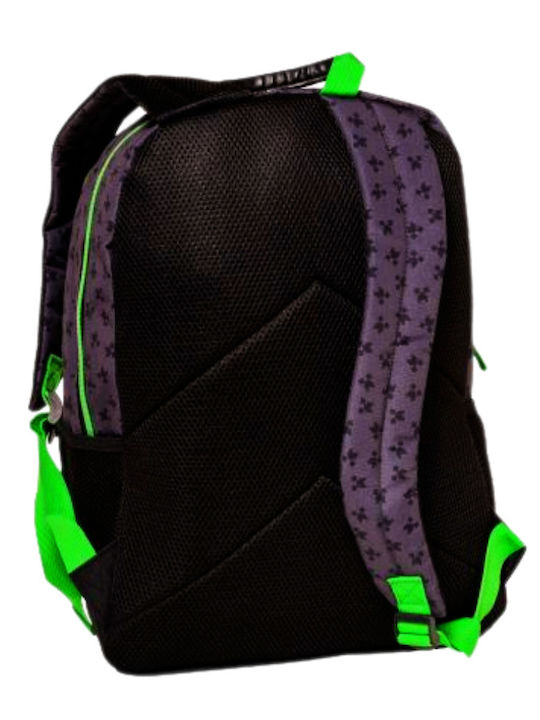 Graffiti School Bag Backpack Elementary, Elementary Black with Water Bottle Holder 27Liters