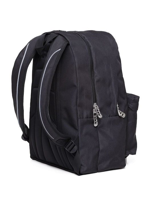 Polo Original Double Scarf School Bag Backpack Junior High-High School Black 2024 with Water Bottle Holder 27Liters 2024