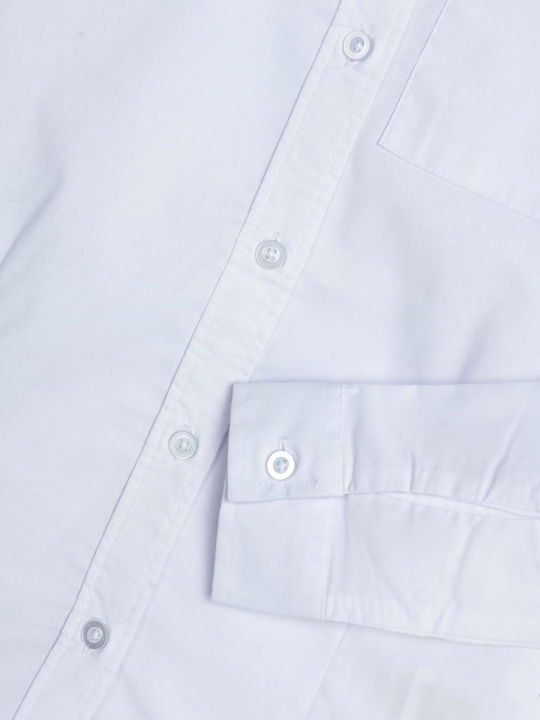 Kids Shirt Long Sleeve White