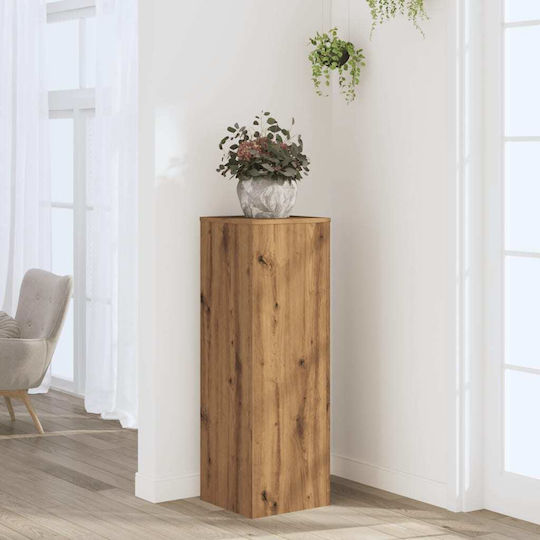 vidaXL Plant Stand Wooden Beige 33cmx33cmx100cmcm.