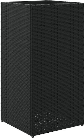 vidaXL Garden Set 2 Planters Plastic Black