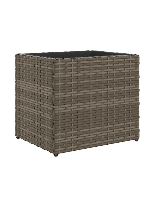 vidaXL Garden Set 2 Planters Plastic Grey