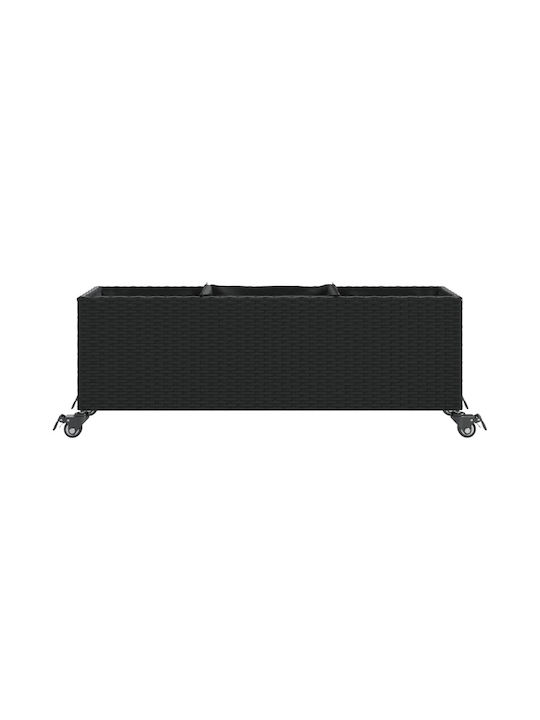 vidaXL Grădină Set 3 Jardiniere Plastice Întuneric