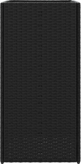 vidaXL Garden Set 2 Planters Plastic Black