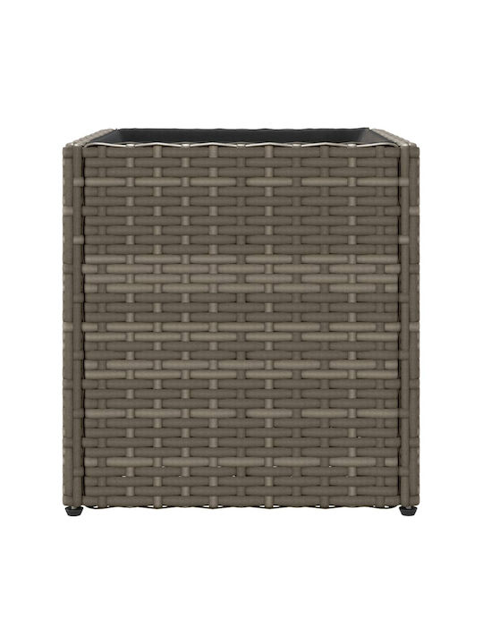vidaXL Garden Set 2 Planters Plastic Grey