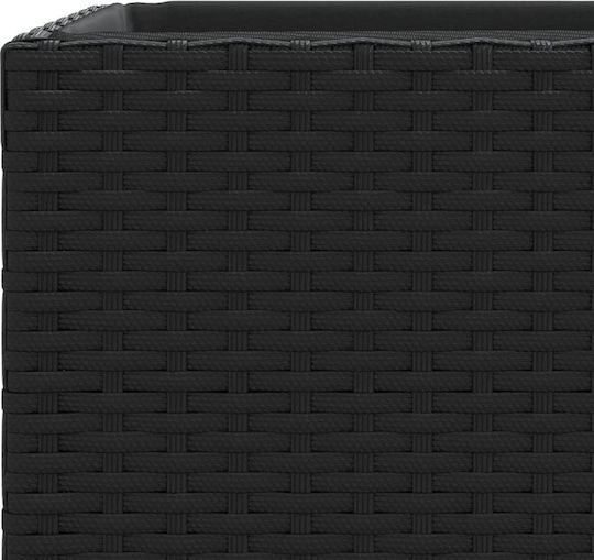 vidaXL Garden Set 2 Planters Plastic Black