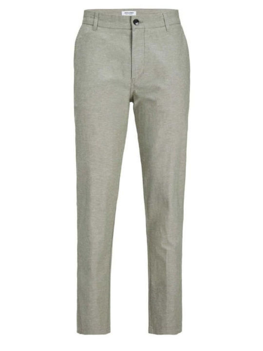 Jack & Jones Men's Trousers in Tapered Line Gray