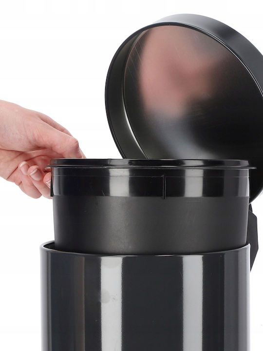 Kadax Inox Badezimmer Mülleimer 5Es Gray