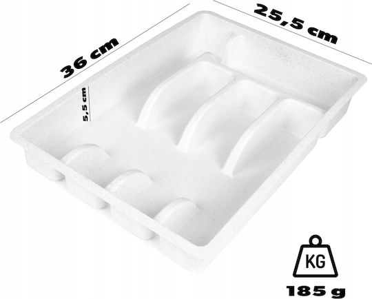 Kadax Plastic Insert Drawer Kitchen Organizer Cutlery White Kadax Plastic Insert Drawer Kitchen Organizer Cutlery White