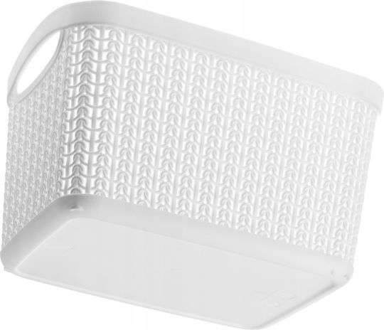 Kadax Coș de Depozitare Plastic Alb 6.6lt 2buc