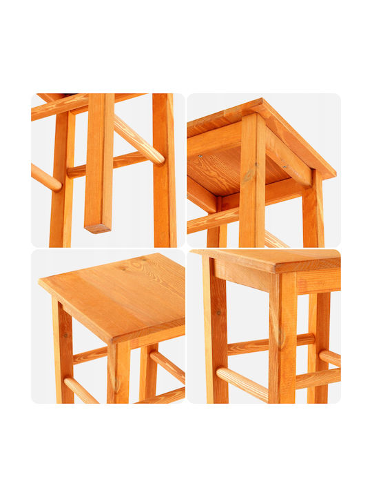 Hocker Für die Küche Hölzernes Orange