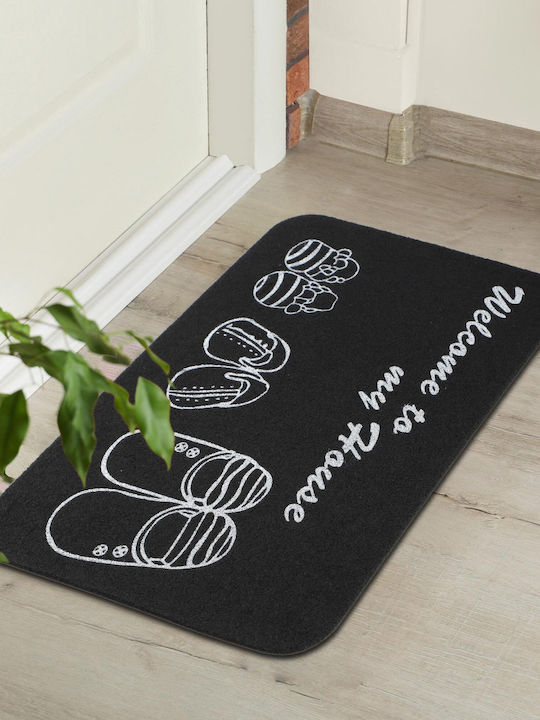 Kadax Entrance Mat Anti-slip Black 59x39cm