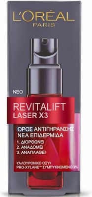 L'Oreal Paris Revitalift Laser x3 Anti-Aging Serum Gesicht mit Hyaluronsäure 30ml