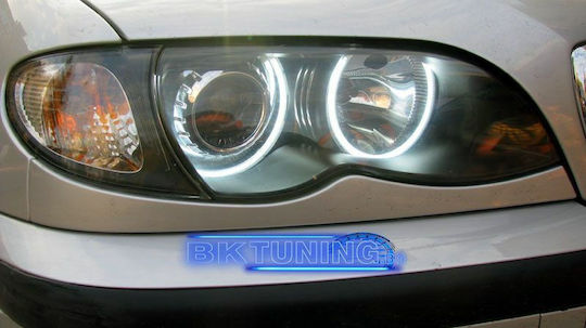 Car Headlight Angel Eyes Rings 12V BMW E46 White Color 4pcs