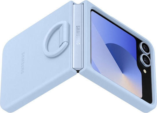Samsung Umschlag Rückseite Silikon Blau (Galaxy Z Flip6)
