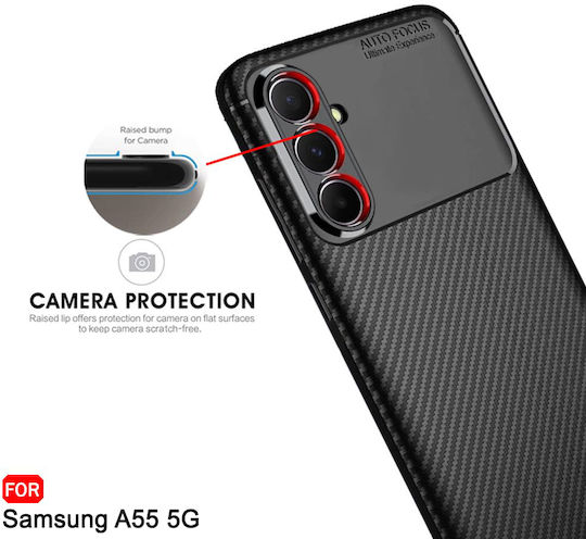 Techsuit Back Cover Silicone Black (Galaxy A35)