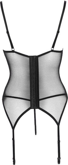 Cottelli Collection Sexy Σετ Εσωρούχων με Δαντέλα & Ζαρτιέρες Μπορντό