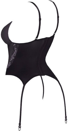 Cottelli Collection Sexy Σετ Εσωρούχων με Δαντέλα & Ζαρτιέρες Μπορντό