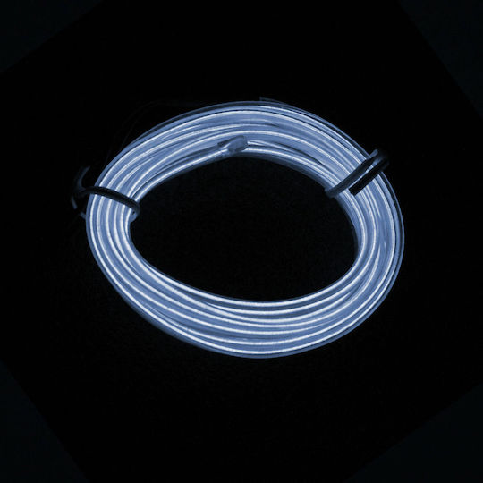 Interior Decorative Car Lighting Flexible illuminated LED Neon cable 12V cool white for car interior decoration 2m 12V White