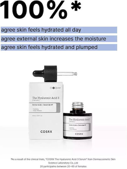 Cosrx The Hyaluronic Acid 3 Amino Acids + Ceramide NP Anti-aging Serum Face with Hyaluronic Acid 20ml