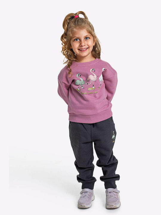 Funky Kids Sweatpants Set Pink