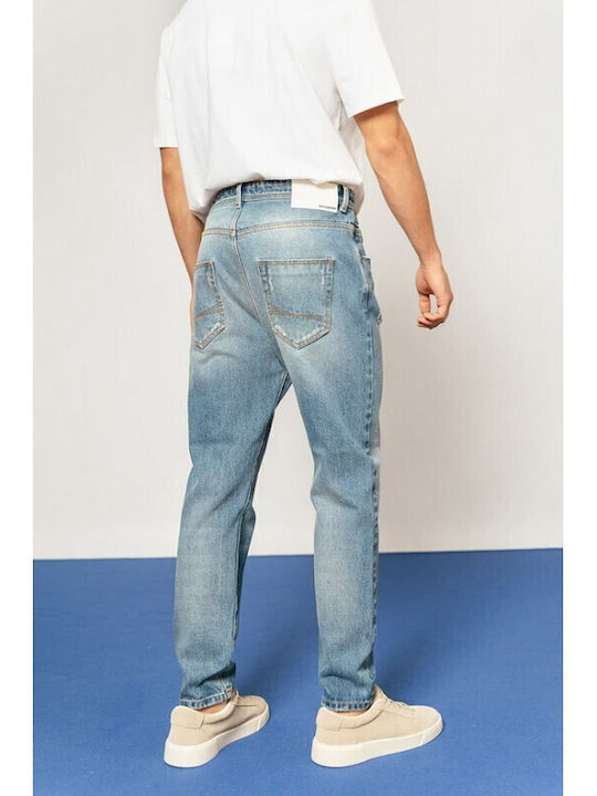 Ανδρικό Παντελόνι Τζιν με Loose Εφαρμογή Light Blue