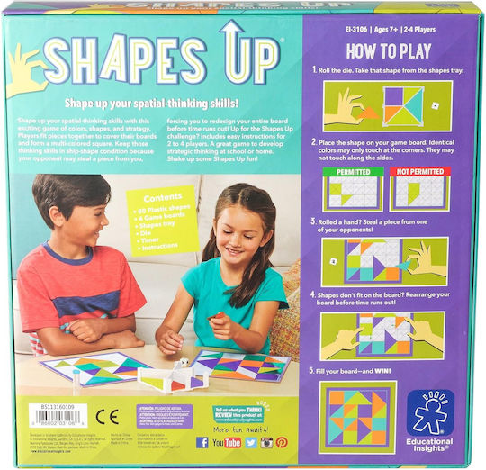 Επιτραπέζιο Παιχνίδι Shapes Up Tangram για 2-4 Παίκτες 7+ Ετών (EN) Educational Insights