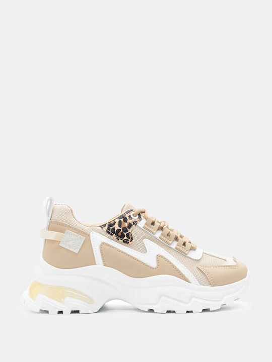 Luigi Chunky Sneakers Beige-dark