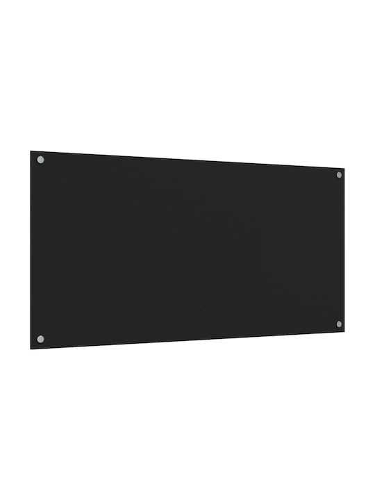 vidaXL Rectangular Glass Black Countertop 80x60cm 3315800 2 Pieces