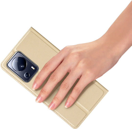 Dux Ducis Skin Pro Book Σιλικόνης Χρυσό (Xiaomi 13 Lite)