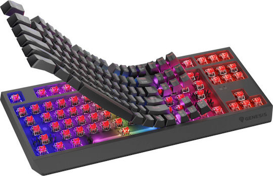 Genesis Thor 230 Ασύρματο Gaming Μηχανικό Πληκτρολόγιο Tenkeyless με Outemu Red διακόπτες και RGB φωτισμό (Αγγλικό US)