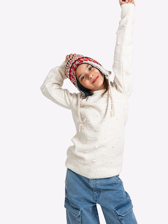 Funky Kids Sweater Long Sleeve Ecru