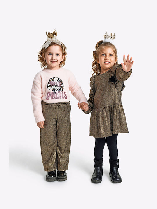 Funky Children's Dress Brown