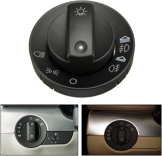 Buton schimbător viteze pentru Audi A4 2000-2007 Negru