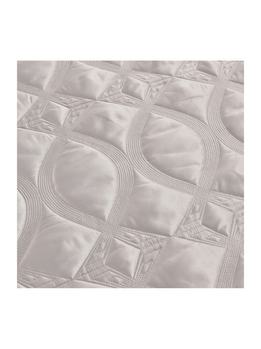 Liolios Home Set Coverlet Queen Size Lt Pudra 250x240cm 3pcs