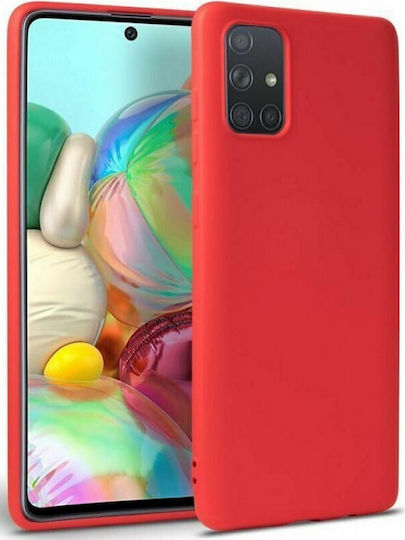 Matt Umschlag Rückseite Silikon 1.2mm Rot (Galaxy A23 4G / Galaxy A23 5G Galaxy A23 4G / Galaxy A23 5G)