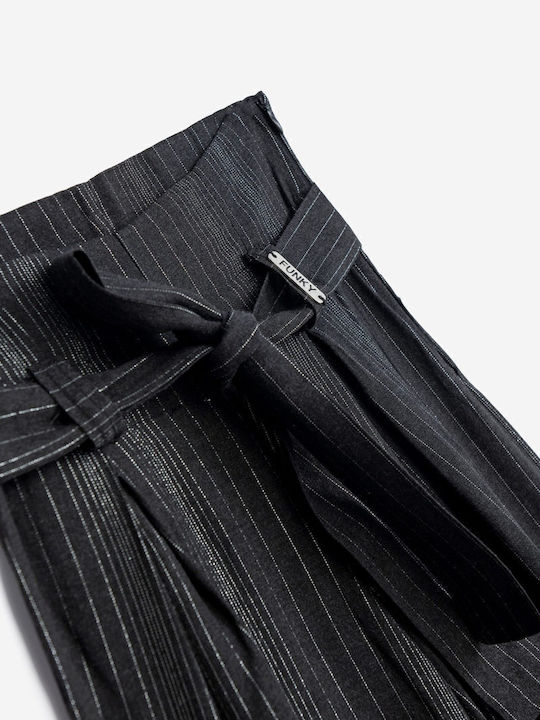Kids' Fabric Palazzo Pants Black